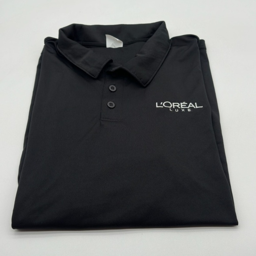 Black Augusta‎ Sportswear Polo Shirt By L'OREAL  ( Large)
